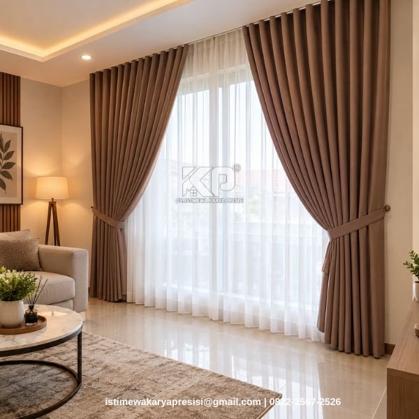 Gorden Rumah Tirai Blackout Tampilan Elegan
