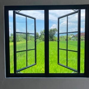 Jendela Aluminium Kaca Persegi