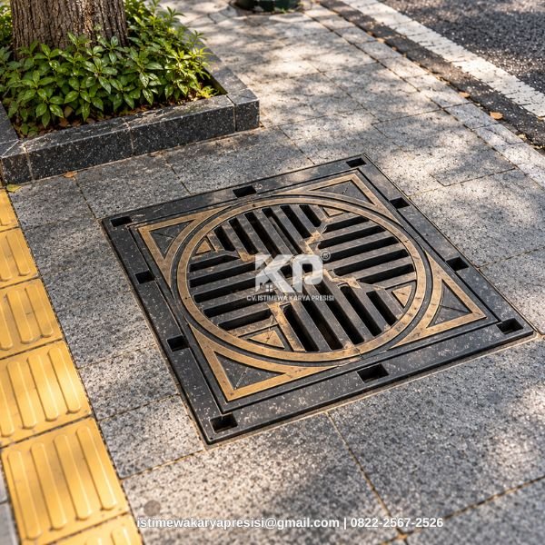 Manhole Cover Besi Cor Kustom