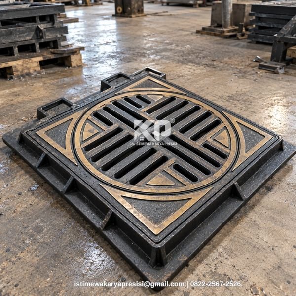Manhole Cover Besi Cor Kustom